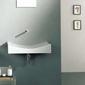 8039 Подвесная раковина настенная овальная Scarabeo Ceramiche  белая