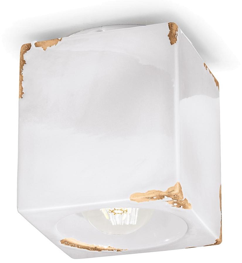 FERROLUCE Квадратный керамический потолочный светильник Vintage C987 - Вид №4