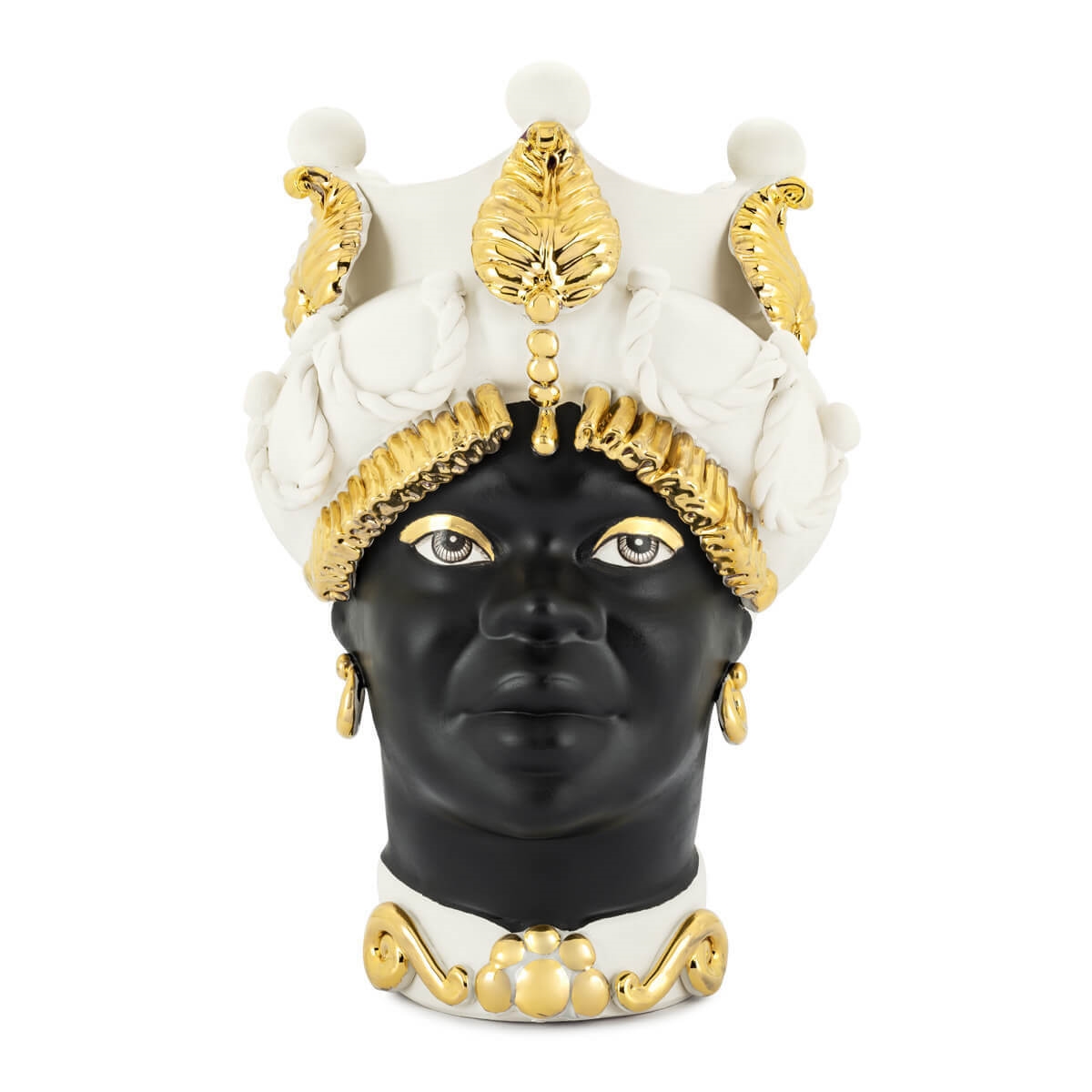 200945-18 ABHIKA ВАЗА MORO LADY BAROQUE WHITE/GOLD 