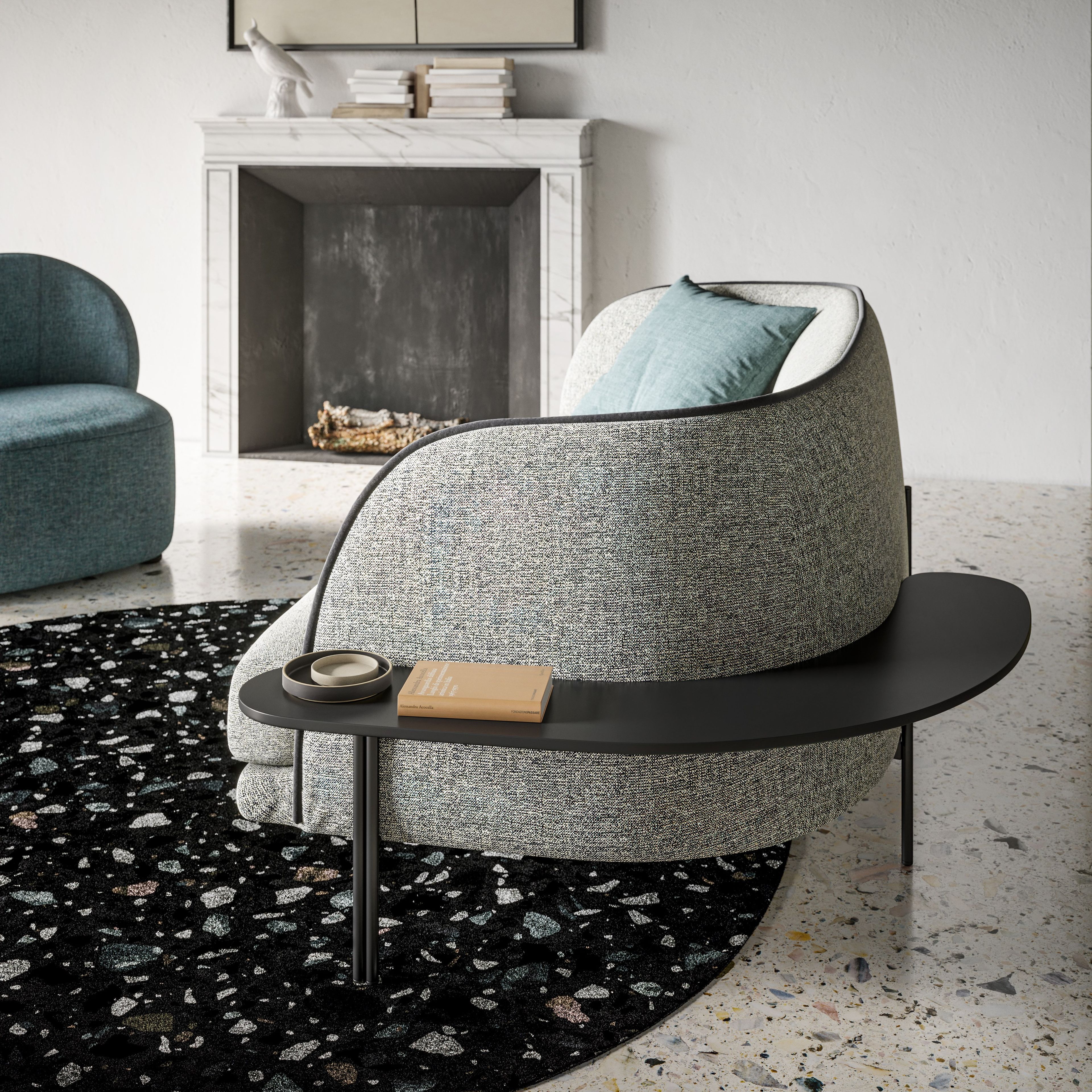 Низкий деревянный журнальный столик для гостиной Liu Jo Living Collection ARCH-00046509 - Вид №1