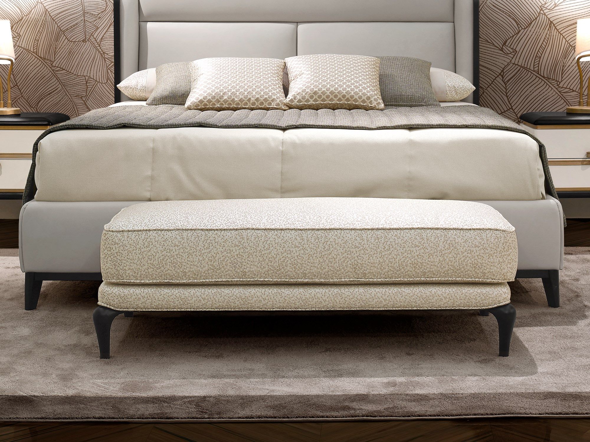 Скамейка из ткани A.R. Arredamenti Dilan ARCH-00022894 - Вид №1