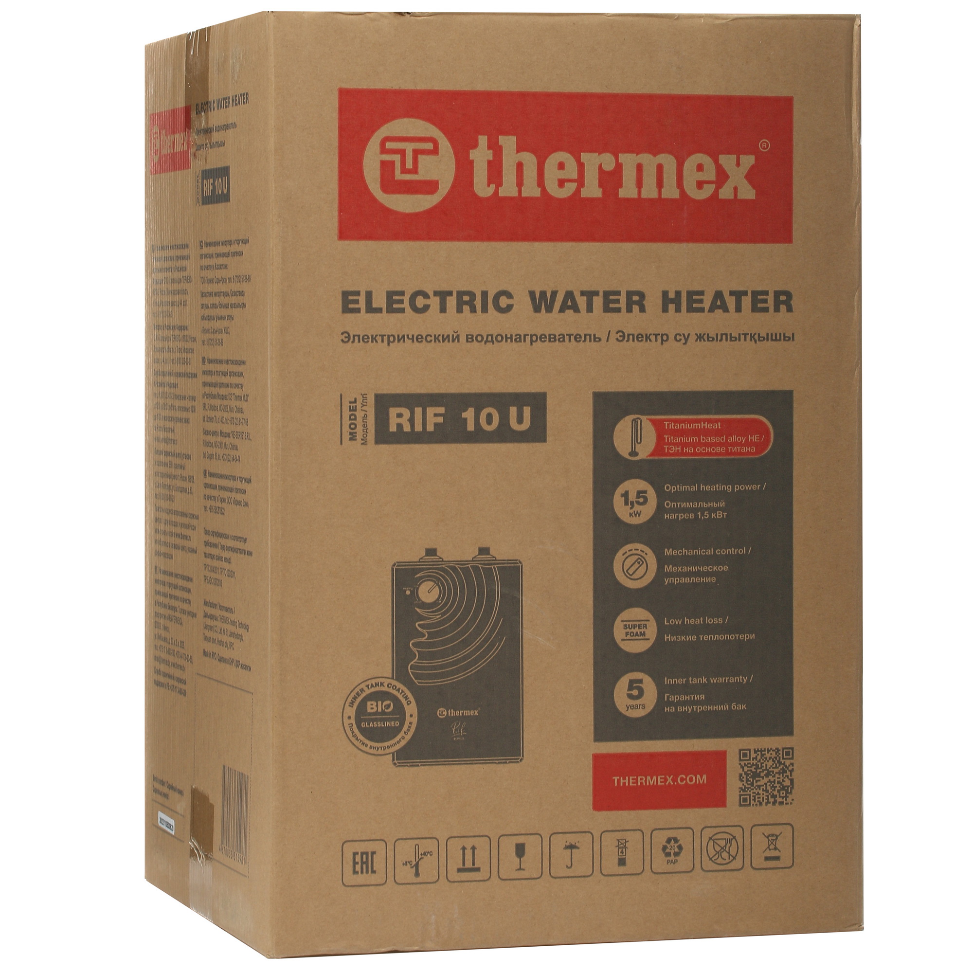 9958379 Водонагреватель электрический Thermex Rif 10 U STDN-0093269 - Вид №7