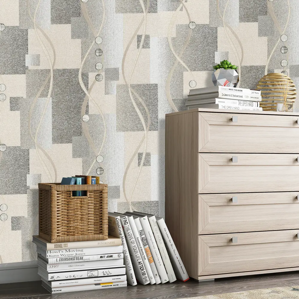 Обои флизелиновые Волны коричневые 1.06 м 0407-2 Santreyd STLM-2138294 - Вид №2