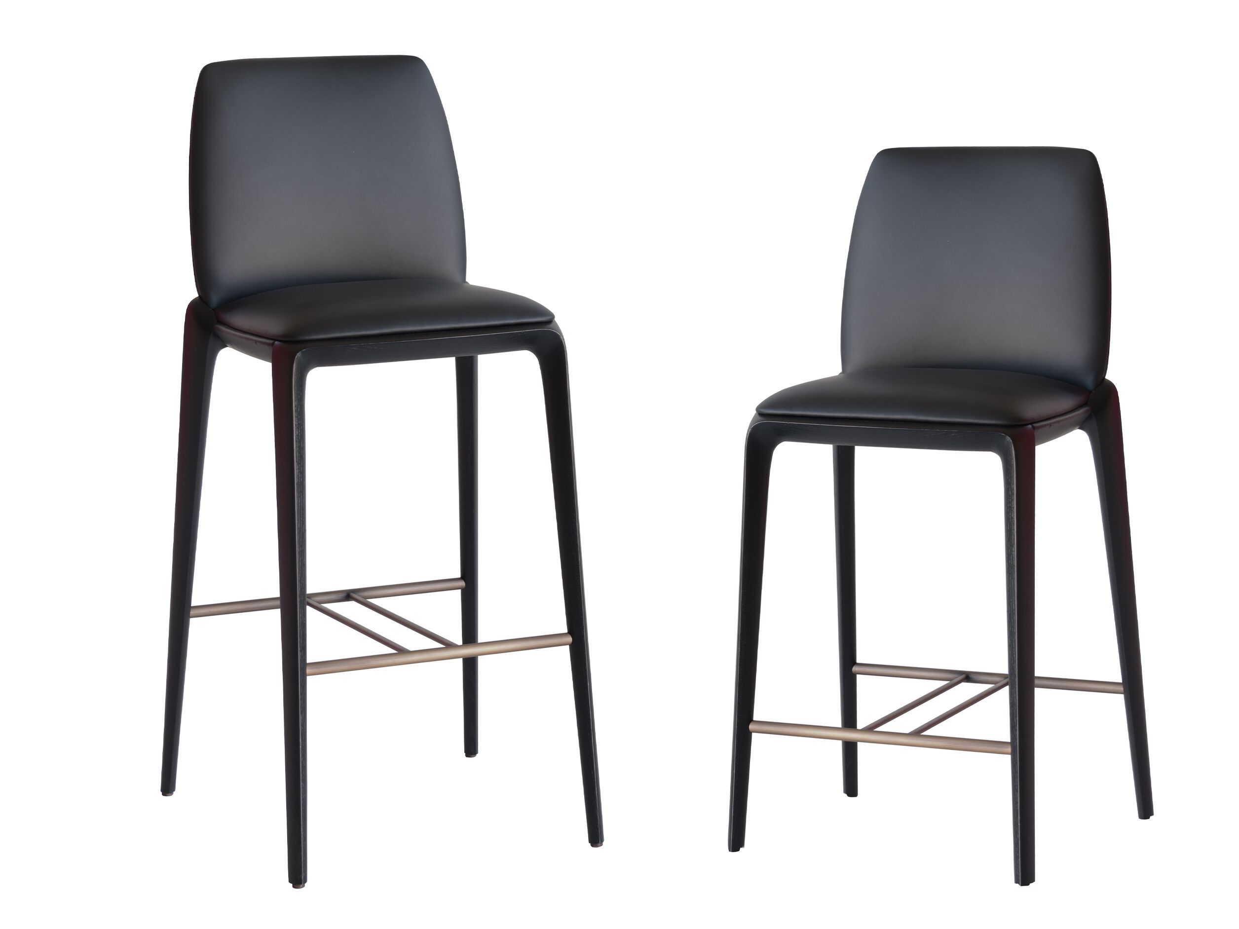 Высокий кожаный стул со спинкой Potocco Hiru ARCH-00041665 - Вид №1