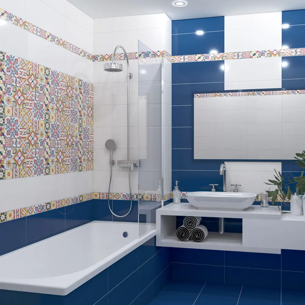 Плитка настенная Azori Festa 20.1x50.5 см 1.52 м² цвет бежевый STLM-2181280 - Вид №5