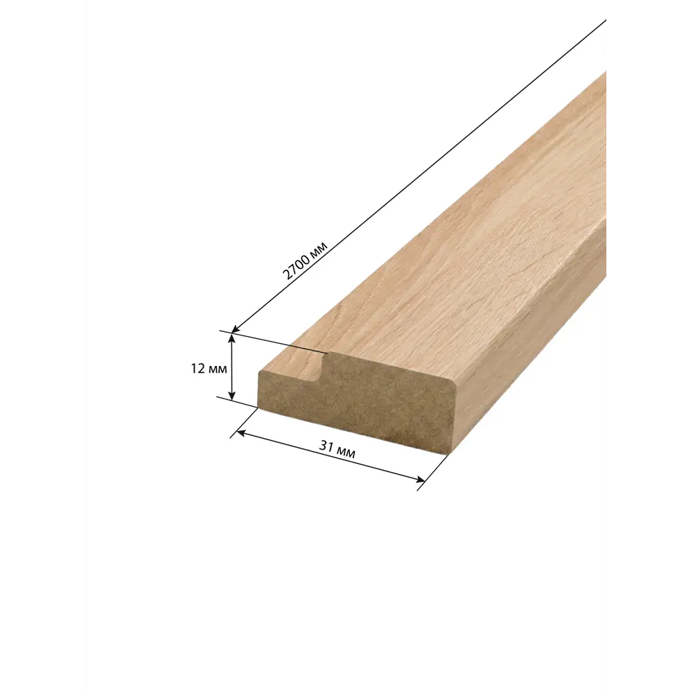 Профиль старт/финиш Рейки МДФ дуб сонома 12x26x2700 мм Santreyd STLM-2023633