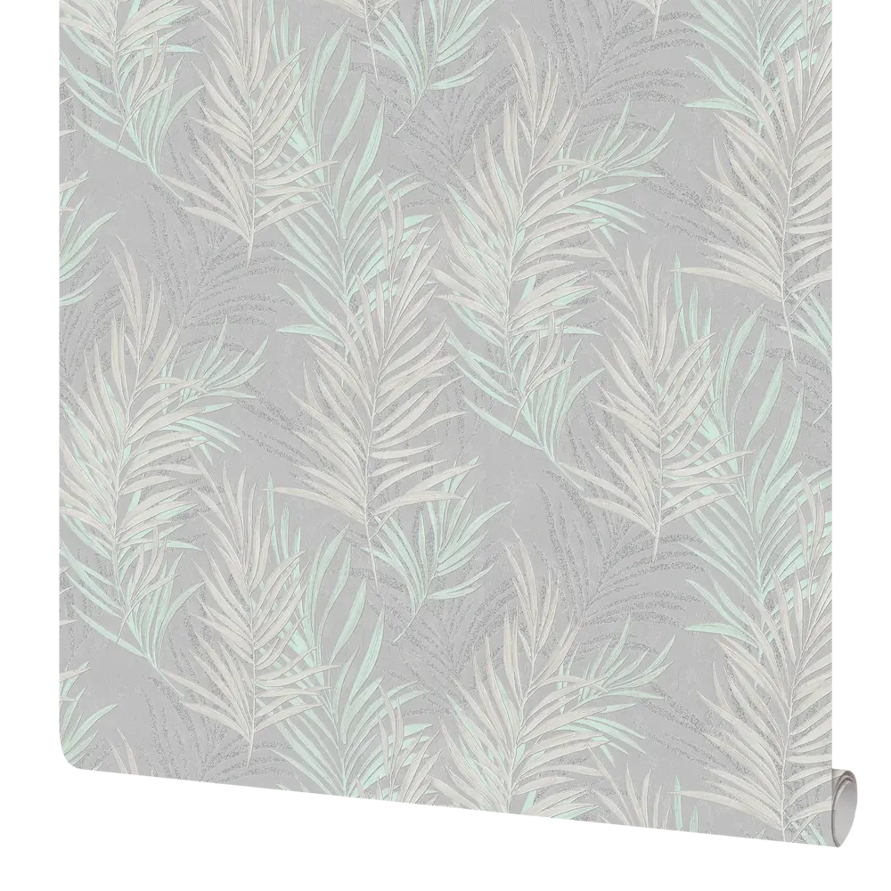 Московская обойная фабрика Дайкири - серые флизелиновые обои с растительным орнаментом 89367497 STLM-0829396