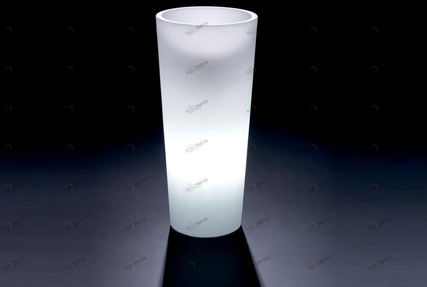 Lyxo Design Круглый светящийся горшок для цветов из полиэтилена sun-id-1456737