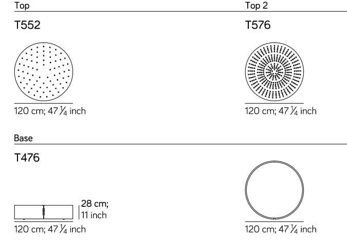 Журнальный столик с металлическим основанием и кожаным верхом Amura сита ARCH-00015307 - Вид №4