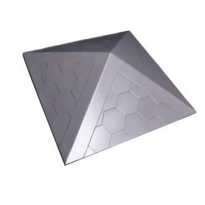 Колпак на столб ППК 390x390x43 мм 1.5 кирпича графит