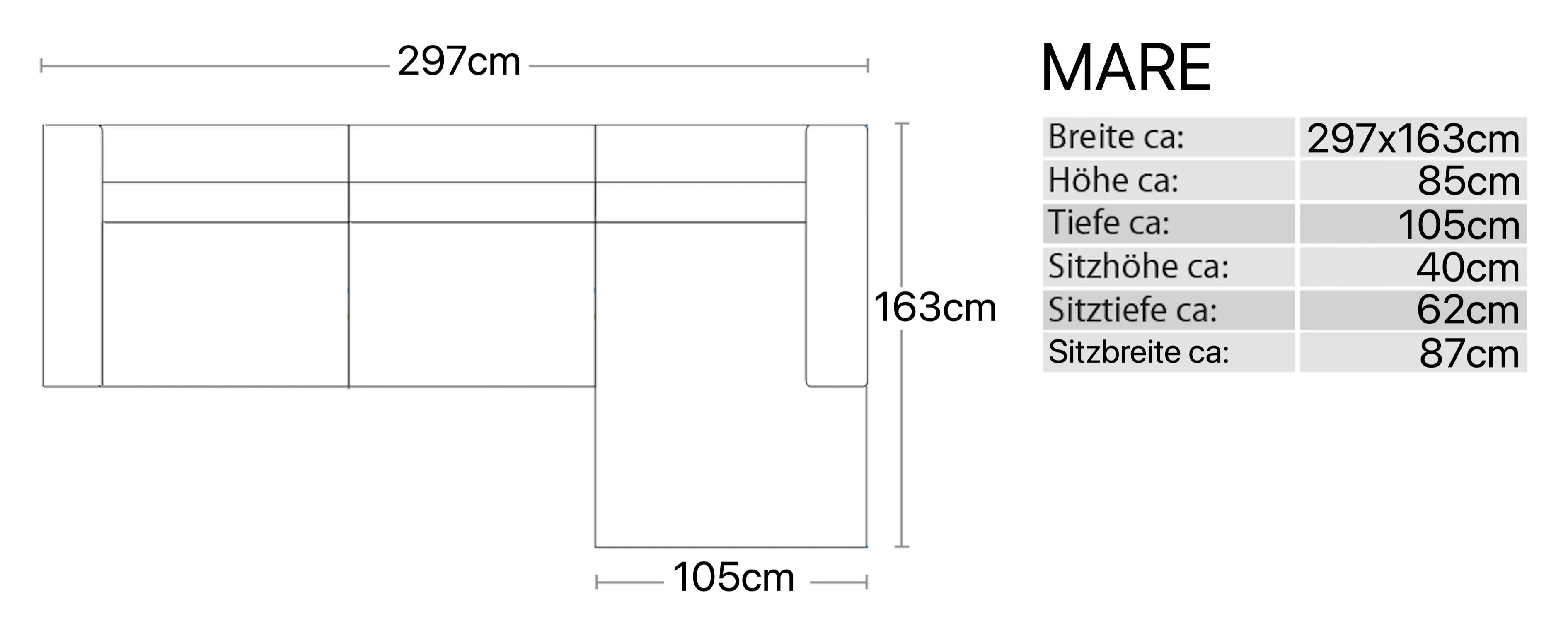 4-местный тканевый диван с полуостровом Sofanella море ARCH-00151944 - Вид №7