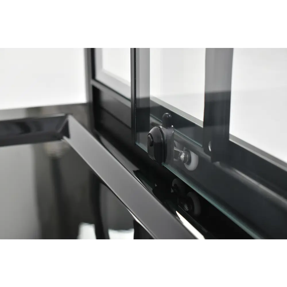 Душевая ширма Метакам Apart Black квадратная 90x90x185см цвет профиля черный раздвижная стекло 4мм прозрачное STLM-2206302 - Вид №38