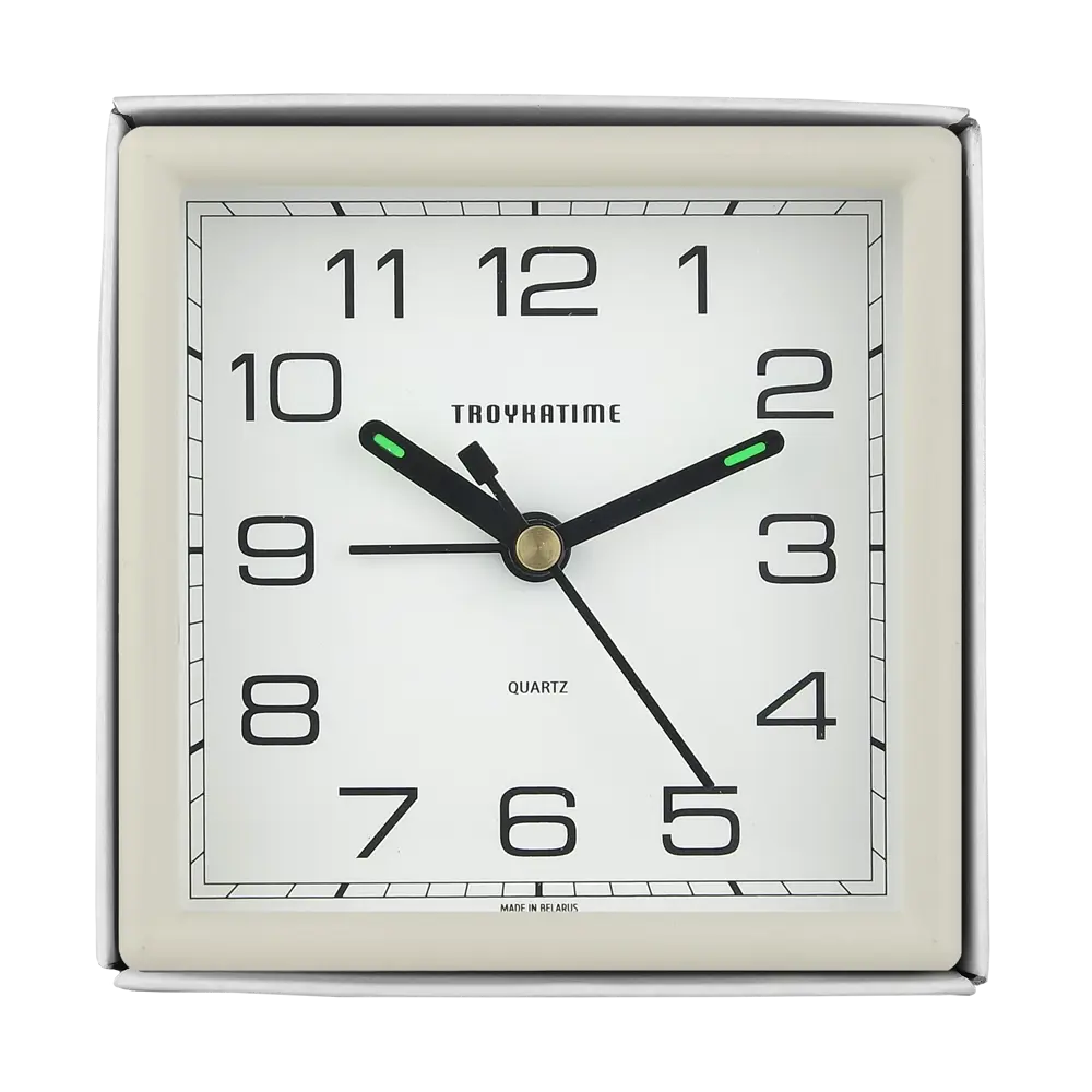 Будильник матовый d9.5 см цвет бежевый TROYKATIME NEW SCANDI STLM-2059420 - Вид №3