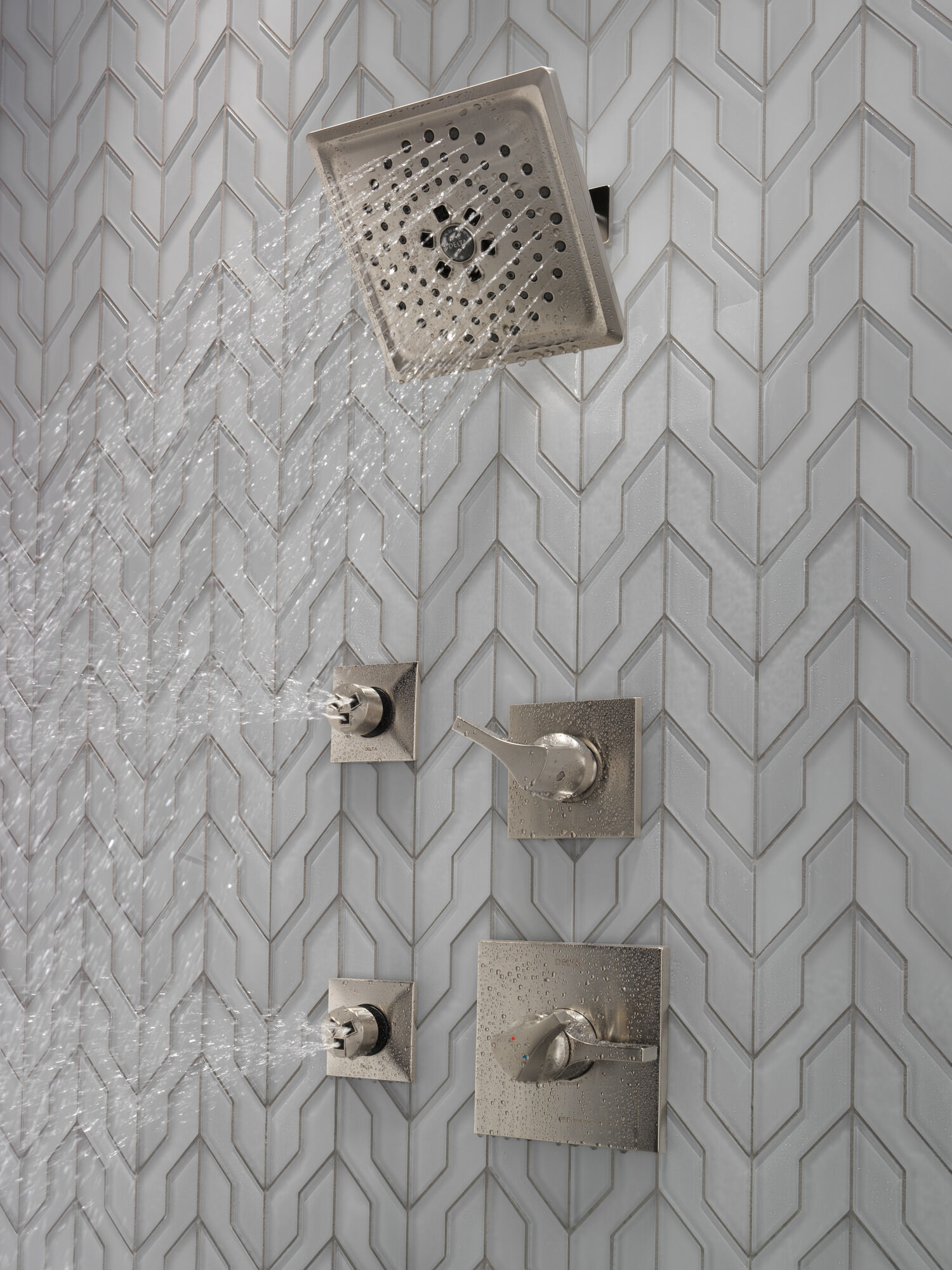 Квадратный спрей для тела HydraChoice® Square Body Spray Trim Delta Faucet T50210-SS - Вид №63