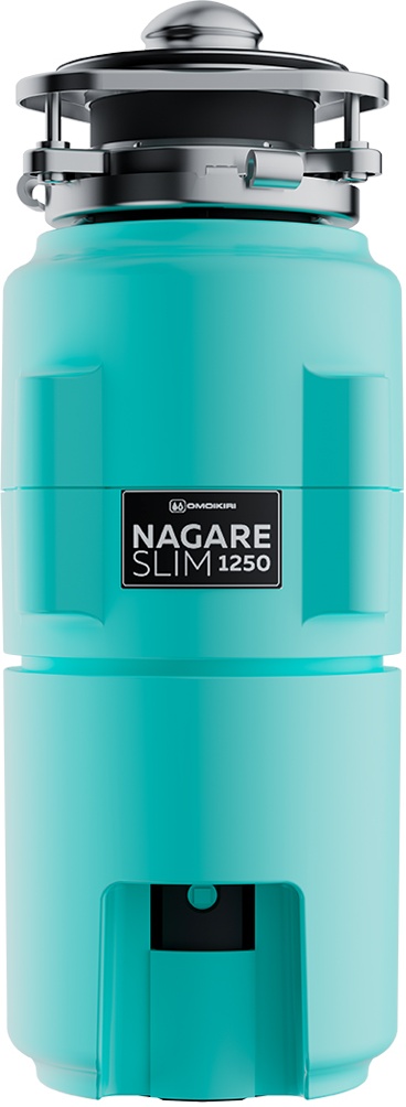 Измельчитель пищевых отходов Omoikiri Nagare Slim 1250 AZ 4995066 для кухонной мойки, постоянный магнит