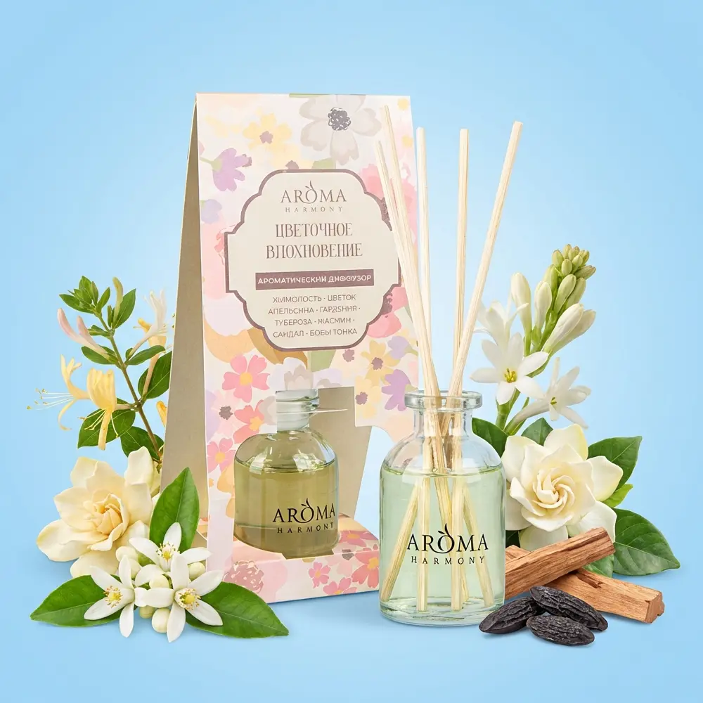 Ароматический диффузор Aroma Harmony Цветочное вдохновение 30 мл 89366567 STLM-2131649 
