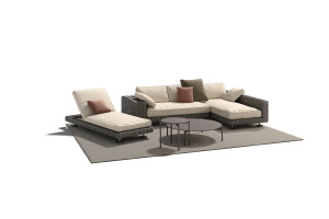 Круглый алюминиевый журнальный столик с порошковым покрытием HPL Top