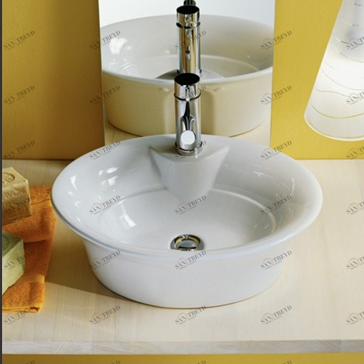 8005 Накладная раковина на столешницу  овальная Scarabeo Ceramiche 