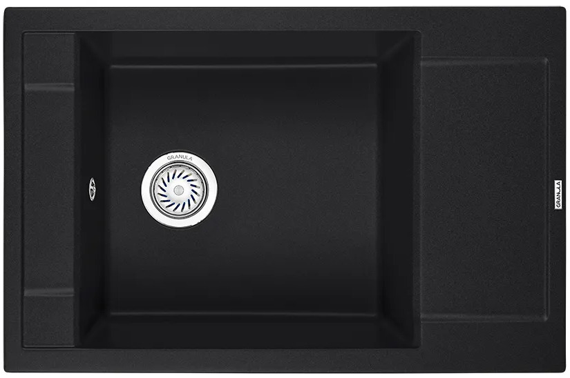 7806, ЧЁРНЫЙ, кухонная мойка, кварц