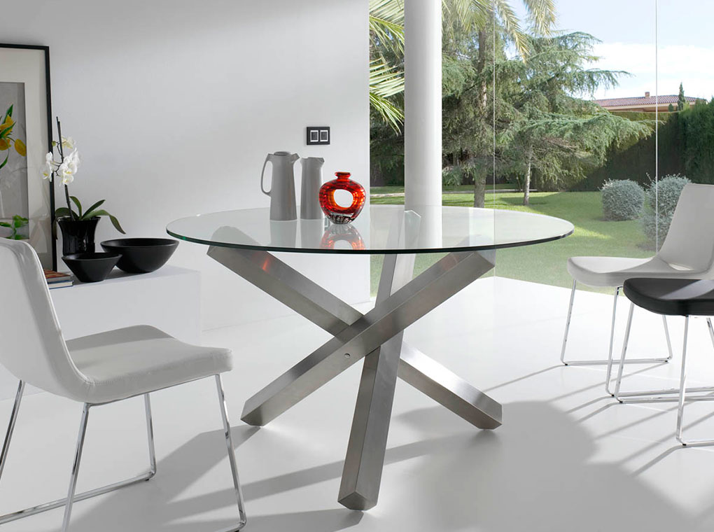 077773 Стол обеденный круглый Ø 120 Angel Cerda BZ951  - Вид №1