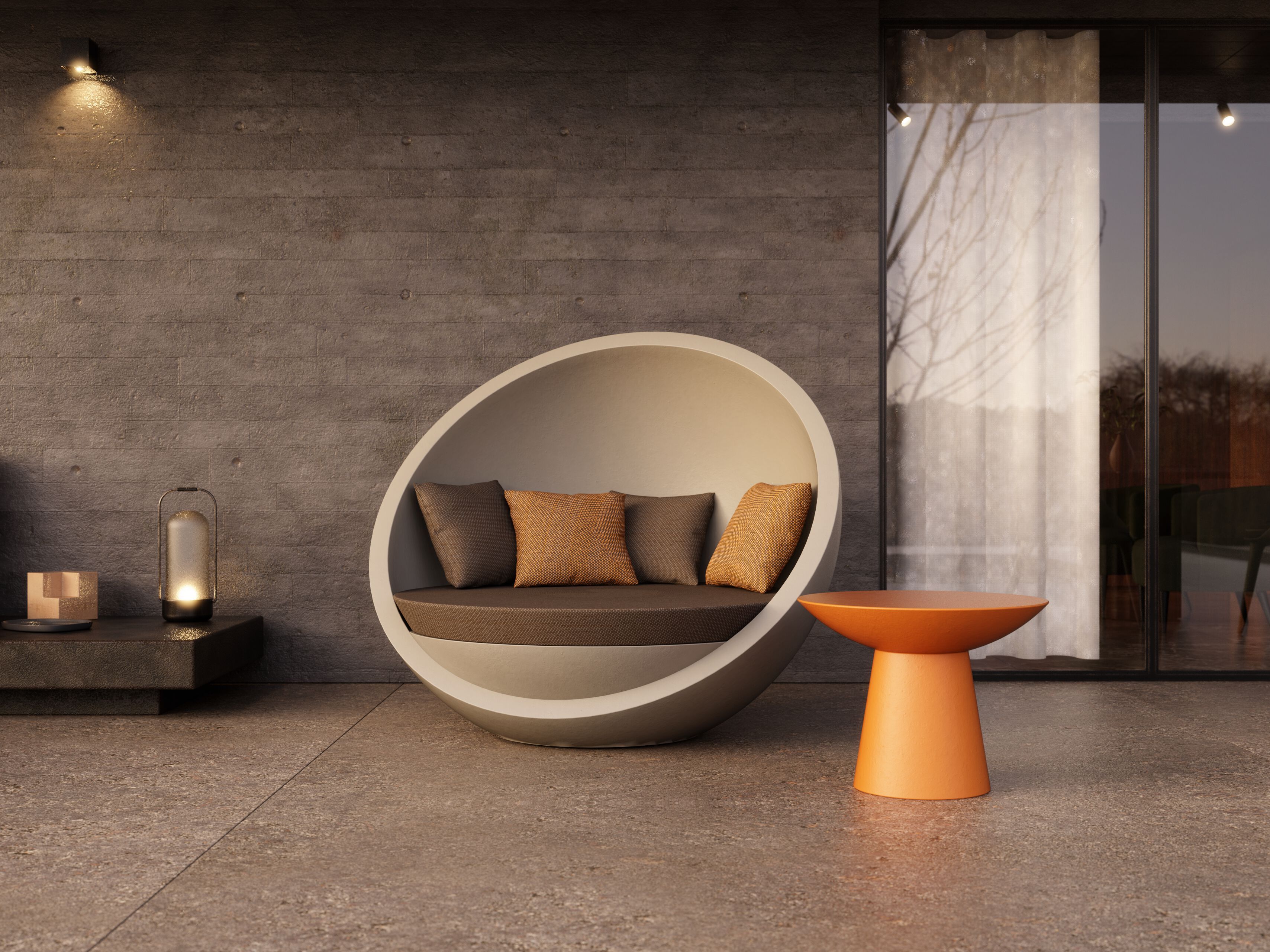 Круглый стол из стекловолокна GANSK океан ARCH-00063661 - Вид №6