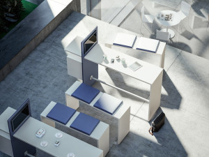 Прямоугольный стол для мультимедийных совещаний