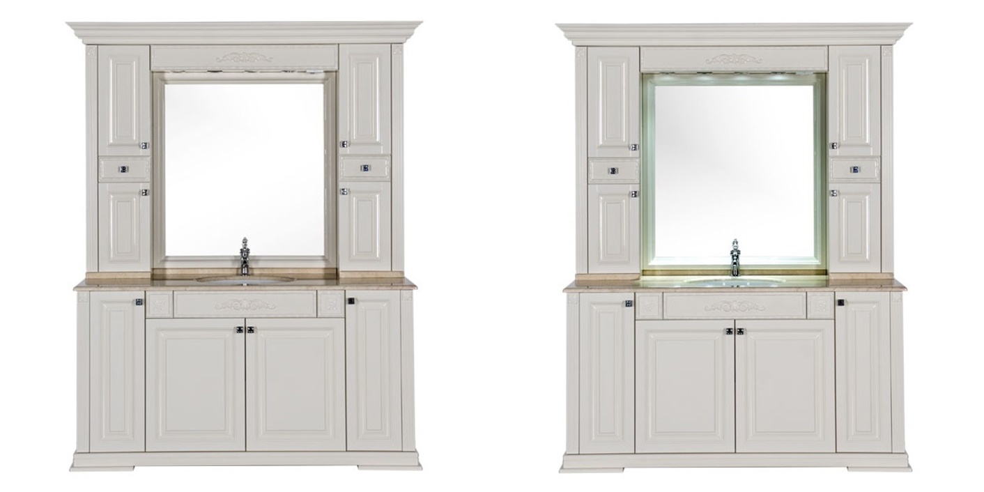 Комплект мебели Aquanet Кастильо 160 слоновая кость 00183200 - Вид №1