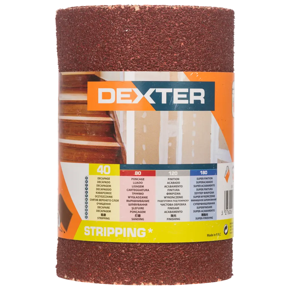 Абразивный рулон Dexter P40 для грубой шлифовки деревянных поверхностей 18783947 STLM-0012681 - Вид №3