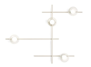 Светодиодный настенный / потолочный светильник из прозрачного металла и стекла