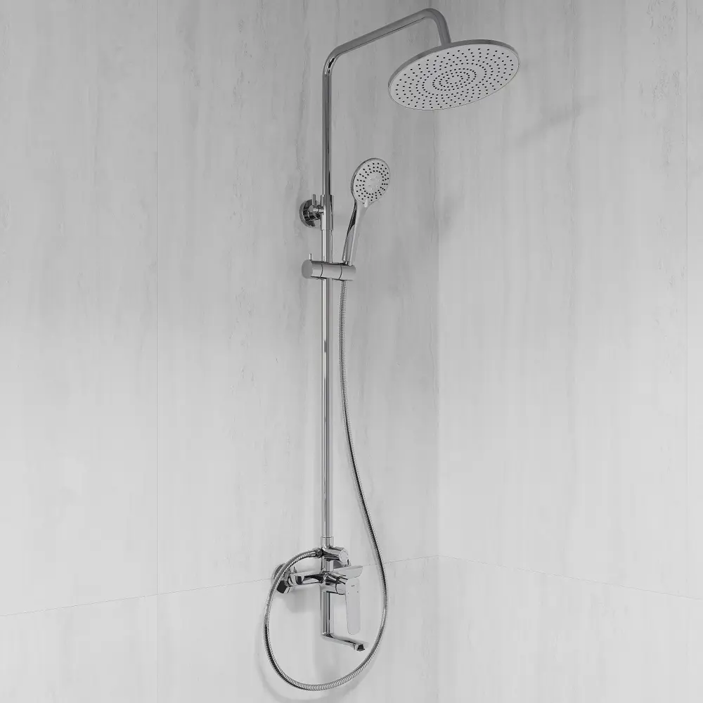 Душевая система Iddis Token со смесителем 3 режима цвет хром STLM-2166856 - Вид №1