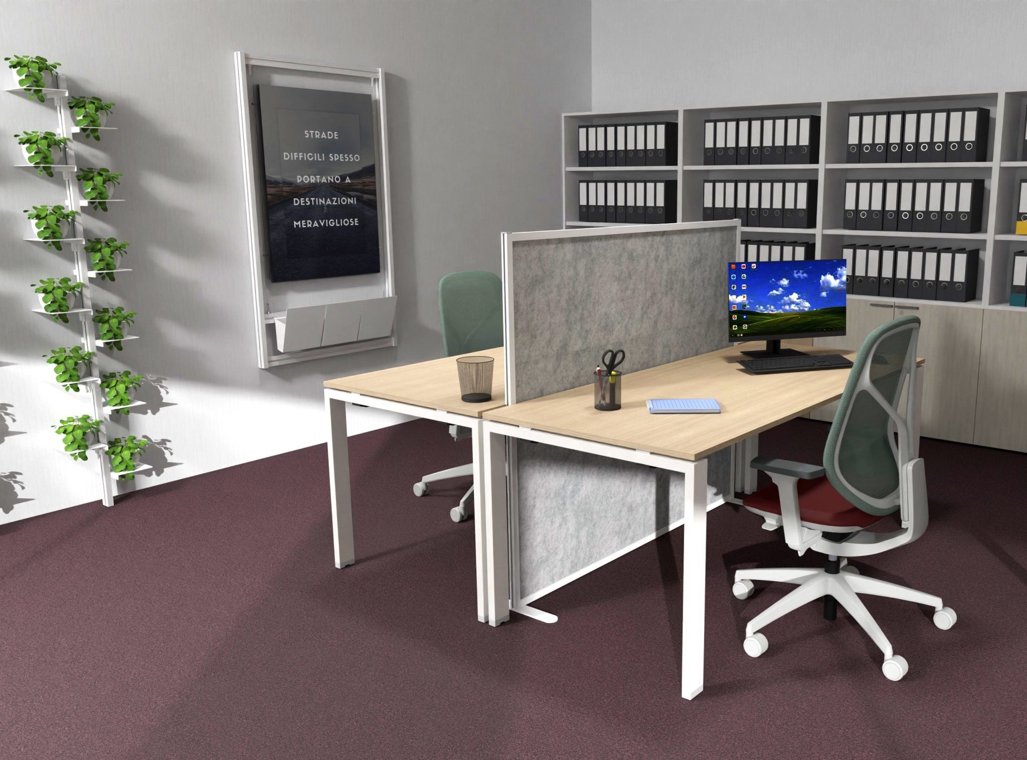 Звукопоглощающая офисная перегородка STUDIO T Tosca ARCH-00060632 - Вид №1