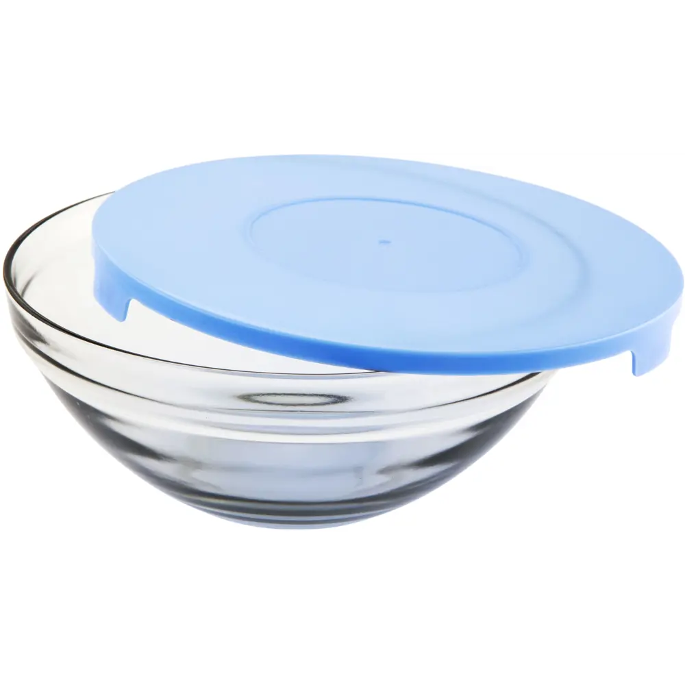 Миска 2100 мл круглая стекло цвет синий 5 шт Santreyd STLM-2211300 - Вид №4