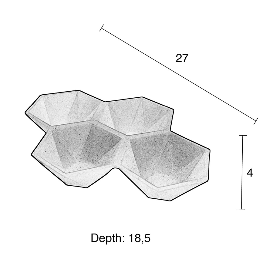 Подставка для аксессуаров Hexagon черная Zuiver 8800010 - Вид №8