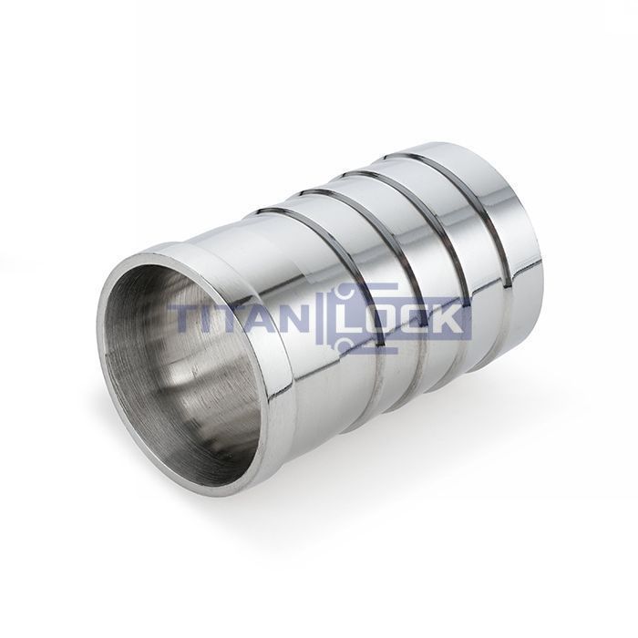 Штуцер приварной нержавеющий под шланг (ёлочка), DN40, TL40FHW TITAN LOCK  - Вид №1