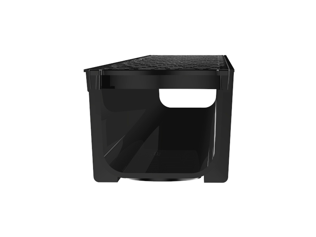 P1010P Лоток пластиковый SteePlain DN100 H100 с решеткой пластиковой ГеоПластБорд GPBST-197 - Вид №3