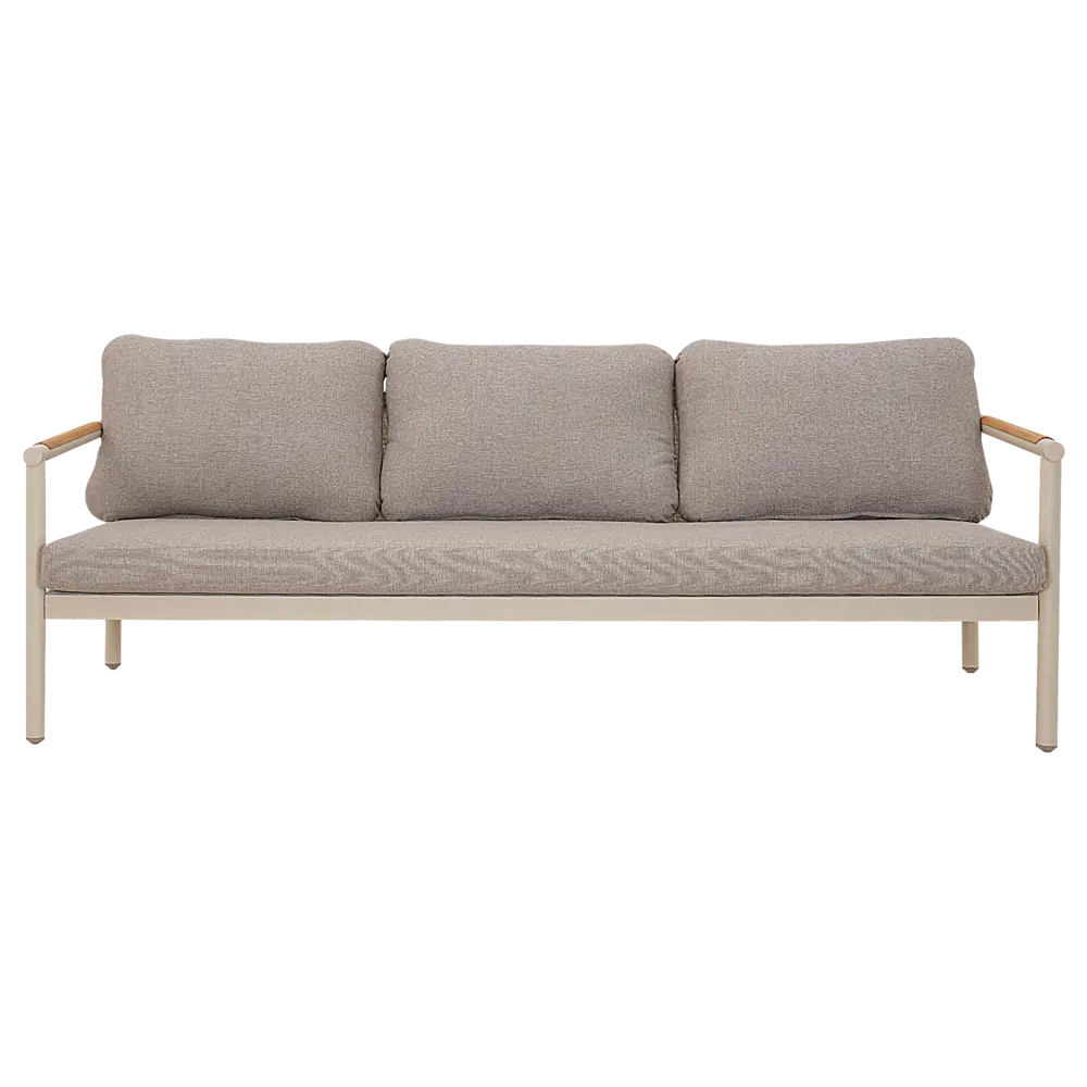 Набор садовой мебели для отдыха с подушками BEGINIA Saima Алюминий Стол, диван, кресло 2 шт Бежевый STLM-2172198 - Вид №11