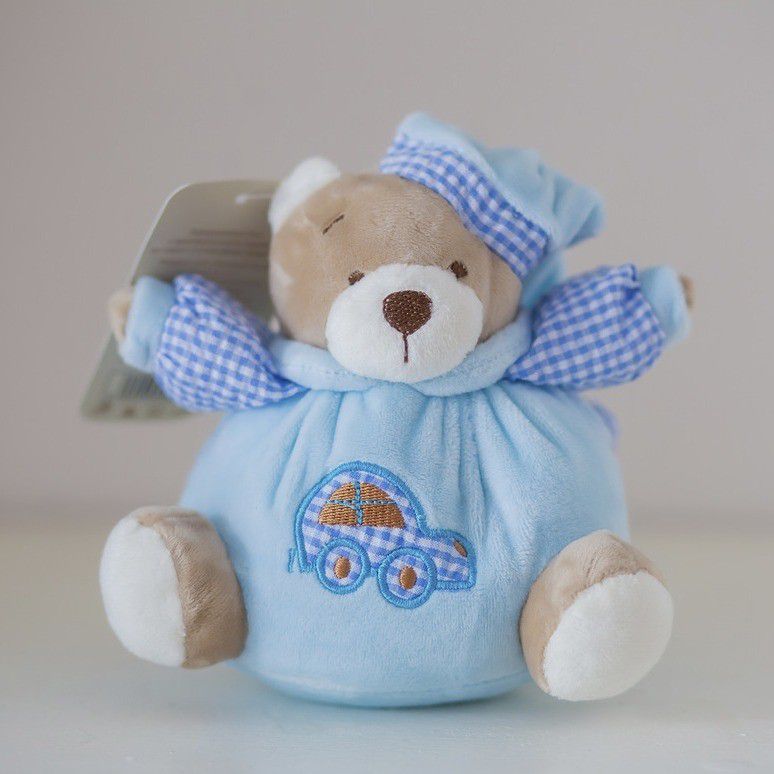 Мягкая игрушка "Мишка-мяч" 15 см, голубой COMFORTBABY  351324 Голубой Santreyd  - Вид №1