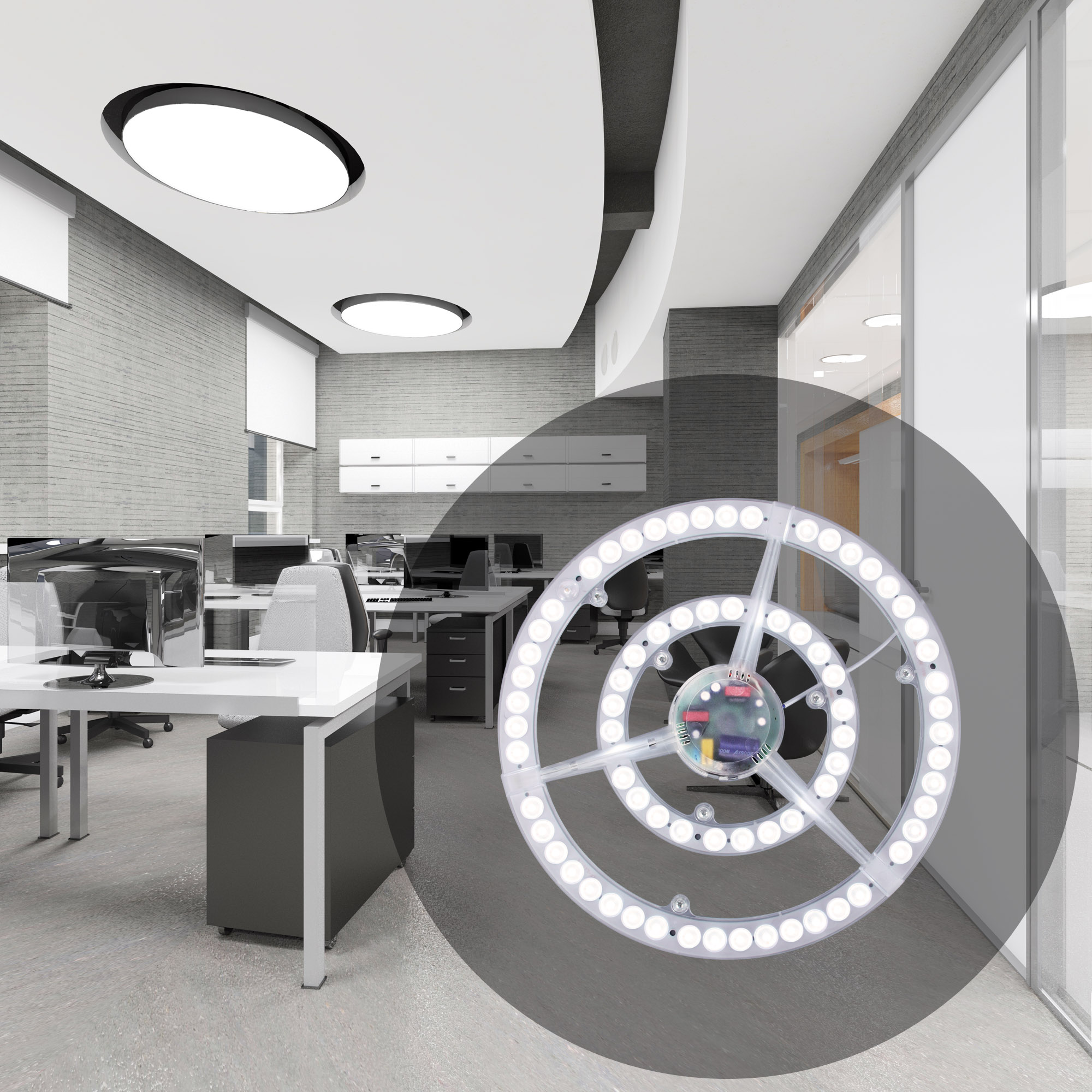 82141067 Модуль светодиодный с драйвером на магнитах 220-240 В 72 Вт диск STLM-0020236 APEYRON  - Вид №4