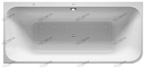 Duravit Угловая гидромассажная ванна из акрила Happy d.2 sun-id-1445322