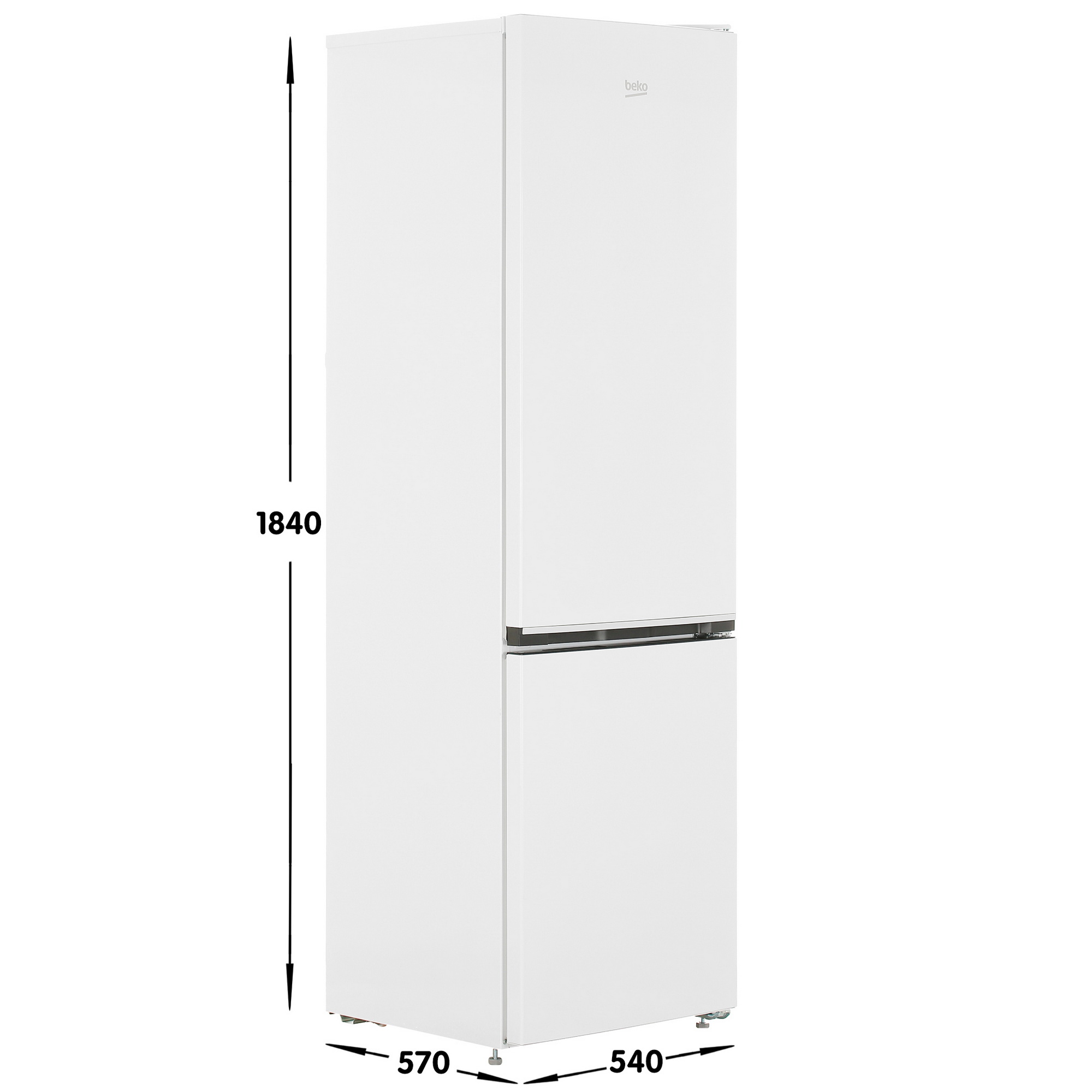 5449126 Холодильник с морозильником   Beko B1RCSK312W белый STDN-0017184 - Вид №4