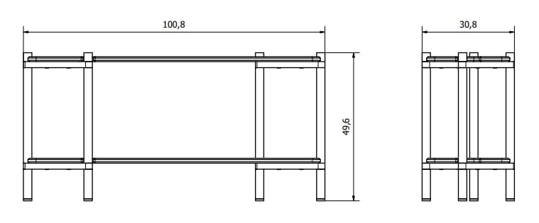 Модульная полка из дуба Gejst INVI ARCH-00043011 - Вид №13
