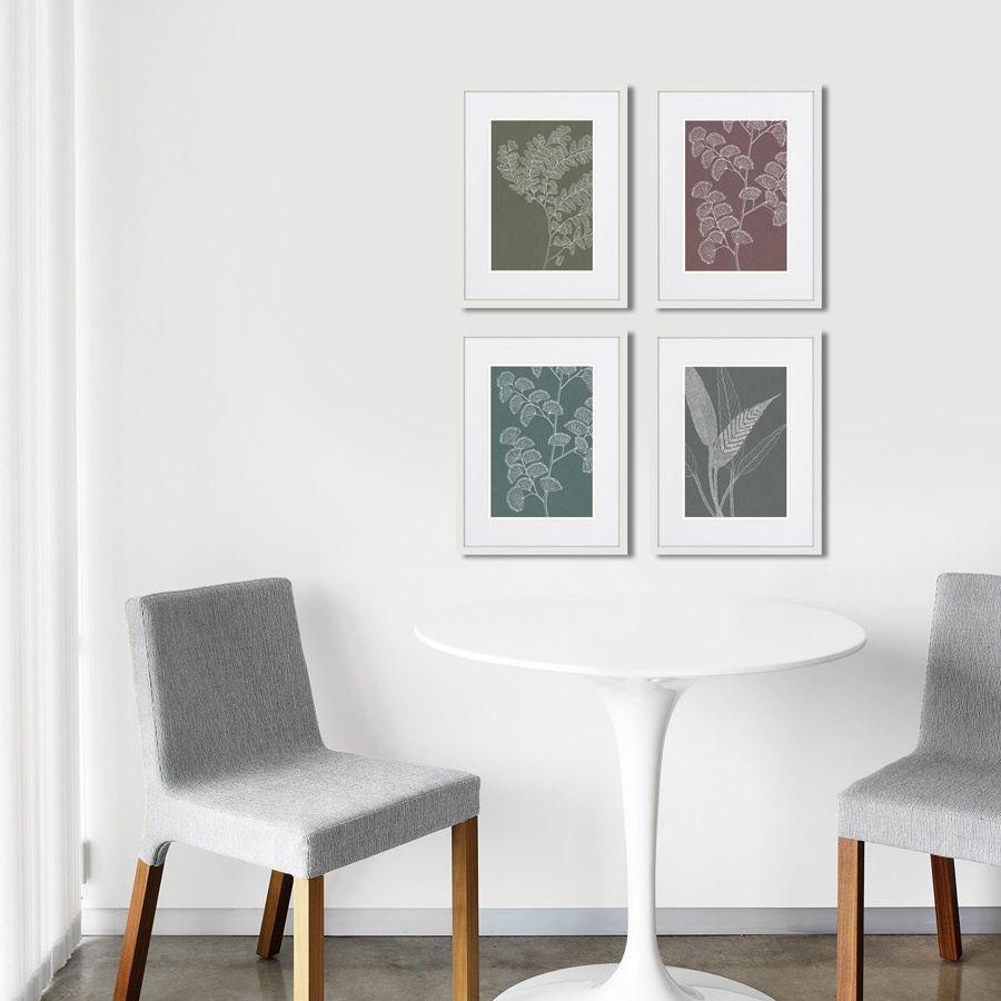 Картина 42х32 см The Fern Collection №25 КАРТИНЫ В КВАРТИРУ  00-3894682 Фиолетовый  - Вид №2