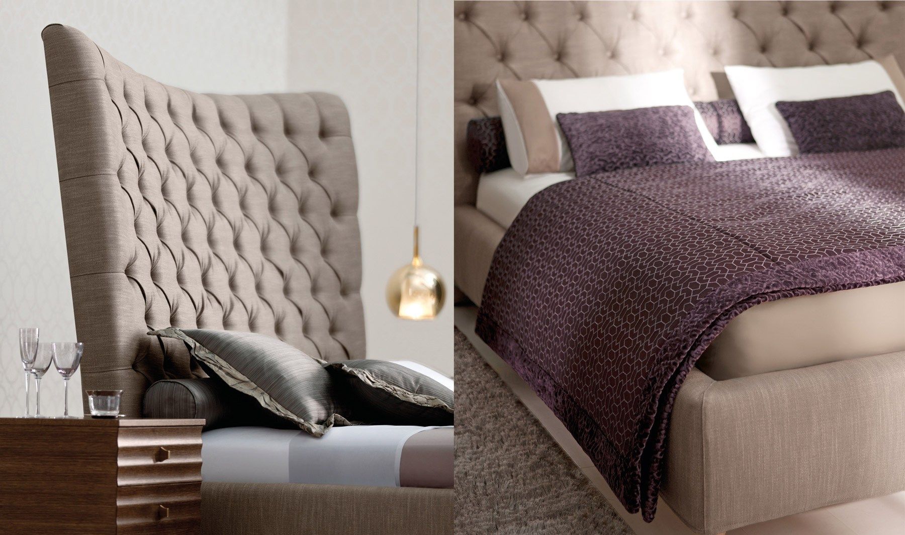 Двуспальная кровать с высоким изголовьем OPERA CONTEMPORARY TOSCA ARCH-00053718 - Вид №2