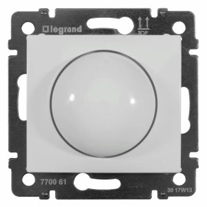 Светорегулятор (диммер) Legrand Valena нажимной 400W поворотный белый