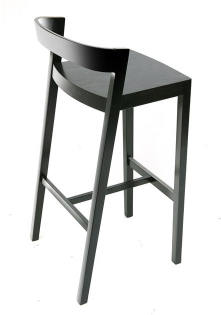 Bedont Высокий табурет из ясеня со спинкой Drive B54 802s - Вид №2