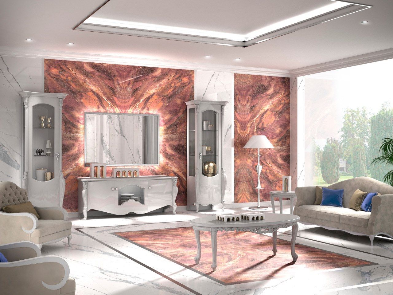 Деревянная витрина со встроенным освещением CASA +39 Изумруд ARCH-00015379 - Вид №1