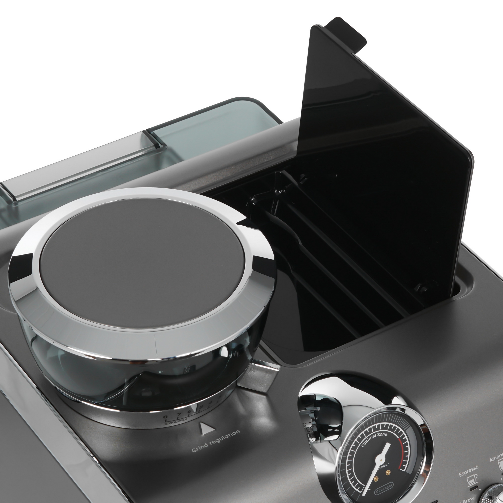 9098623 Кофеварка рожковая Delonghi EC9255.T серебристый STDN-0007225 - Вид №4