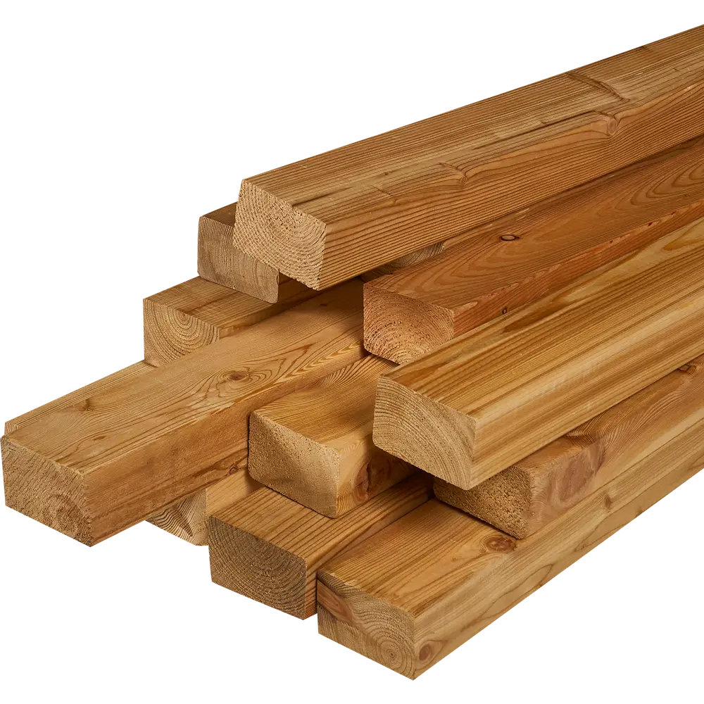 Брусок Santreyd из лиственницы 45x70x3000 мм с фаской для строительства 81950030 STLM-0014673 - Вид №1