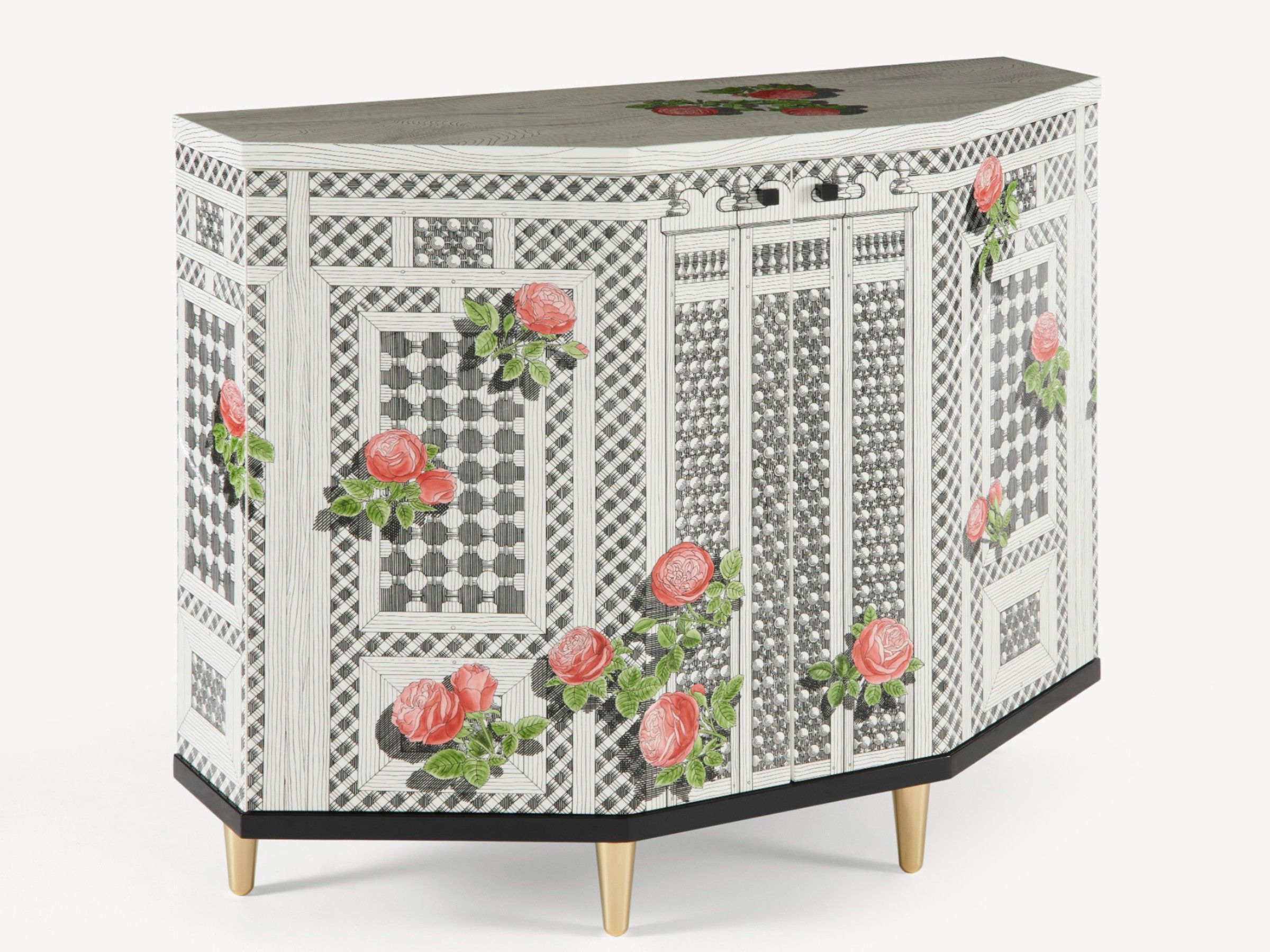 Маленький шкаф Fornasetti Musciarabia con rose ARCH-00077648 - Вид №2
