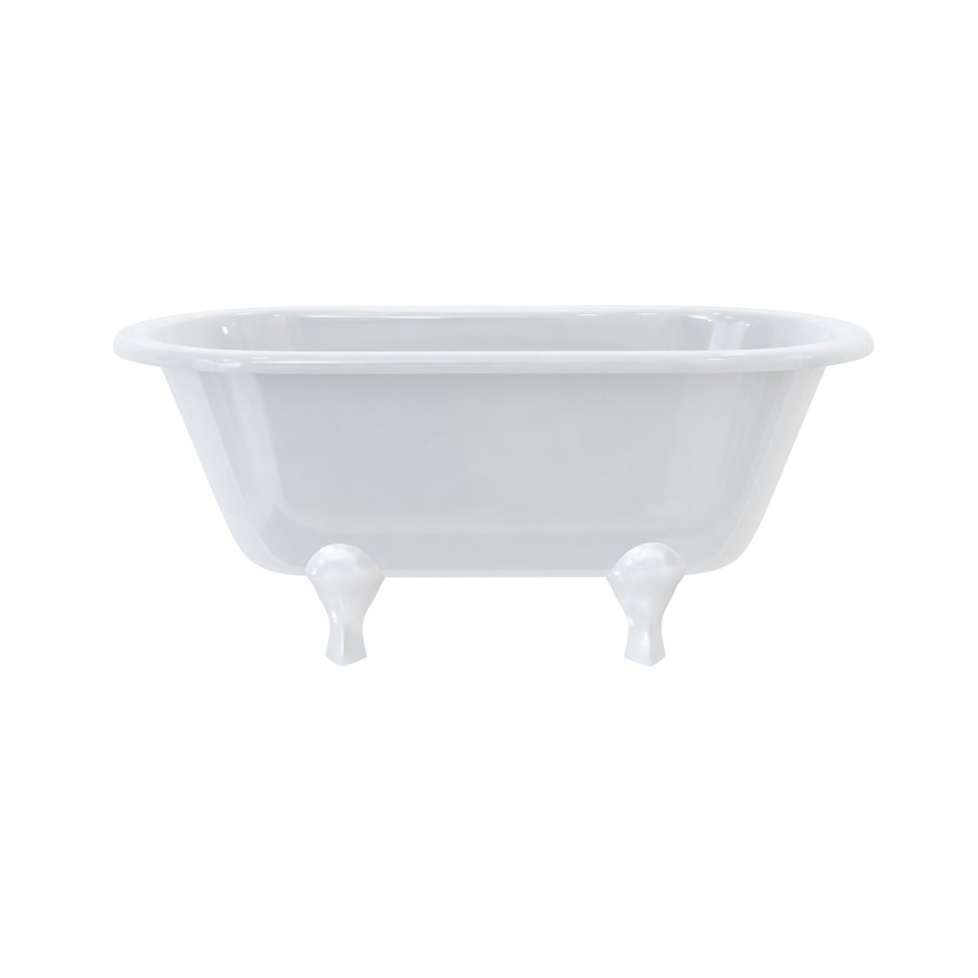 Burlington Двухсторонняя ванна Windsor 150 см с роскошными ножками с ножками Luxury Claw в черном цвете E4 L1B  - Вид №7